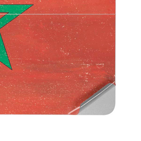Morocco Flag Distressed Surface Laptop Studio Skin